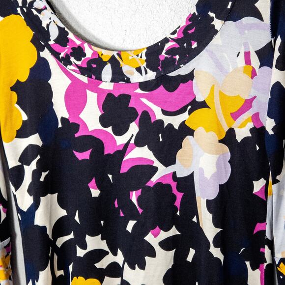 Diane Von Furstenberg Silk Shift Dress Women’s Size 6 Designer Capsule Art Print - Picture 3 of 8